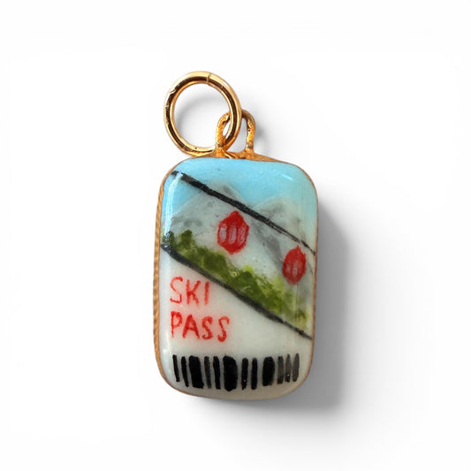 Ski Pass Charm