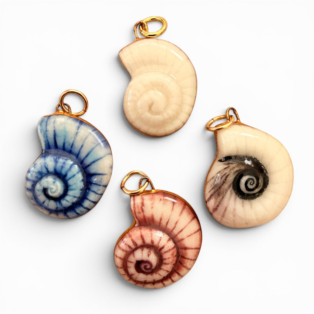 Spiral Seashell Charm