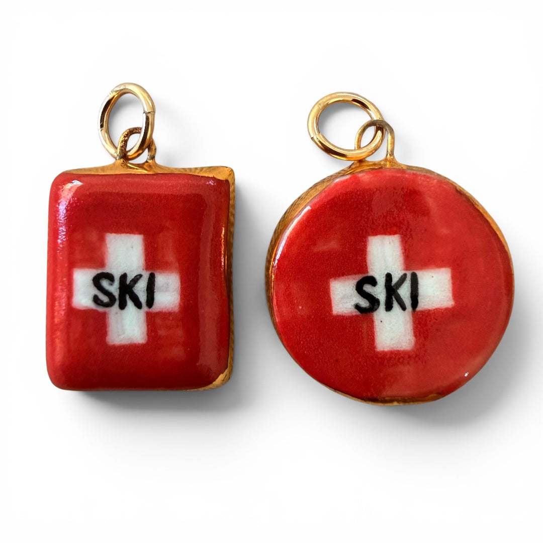 Vintage Ski Patrol Charm