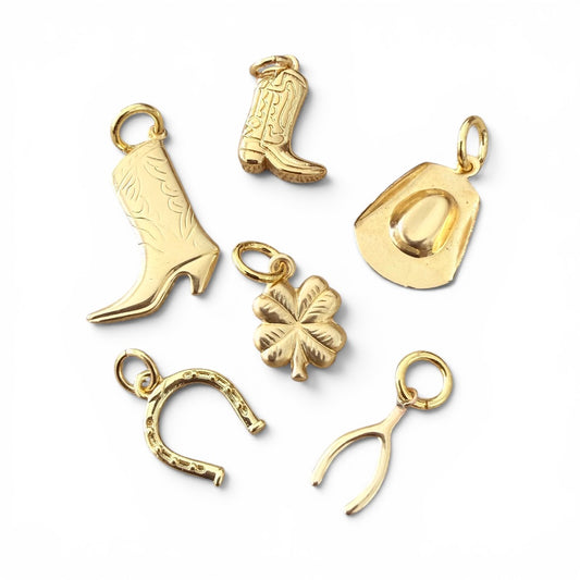Western 14k Gold Filled Charms